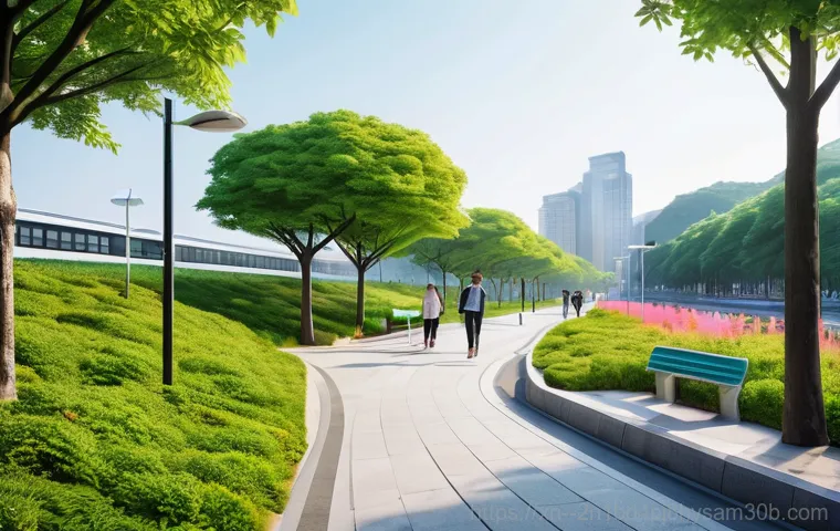 흑석동 UDFS_FILE_SYSTEM - **Prompt:** A vibrant, futuristic depiction of Heukseok-dong as a smart city. Tall, modern buildings...