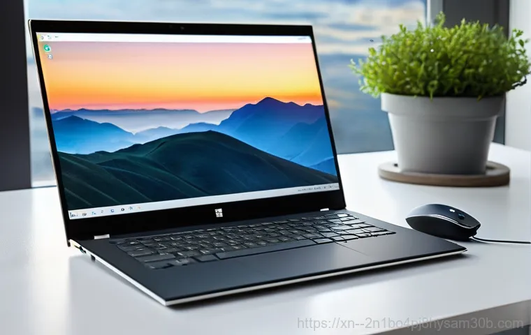 한강로 윈도우8 windows8 재설치 포맷  초기화 - A close-up shot of a pair of hands, possibly belonging to a blogger or tech enthusiast, skillfully n...
