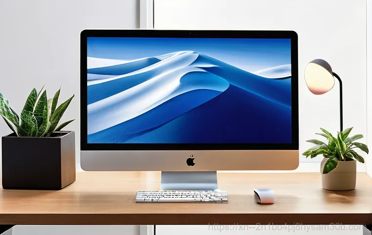 사근동 맥미니 판매 및 수리 - Prompt 1: The Compact Powerhouse on a Minimalist Desk**