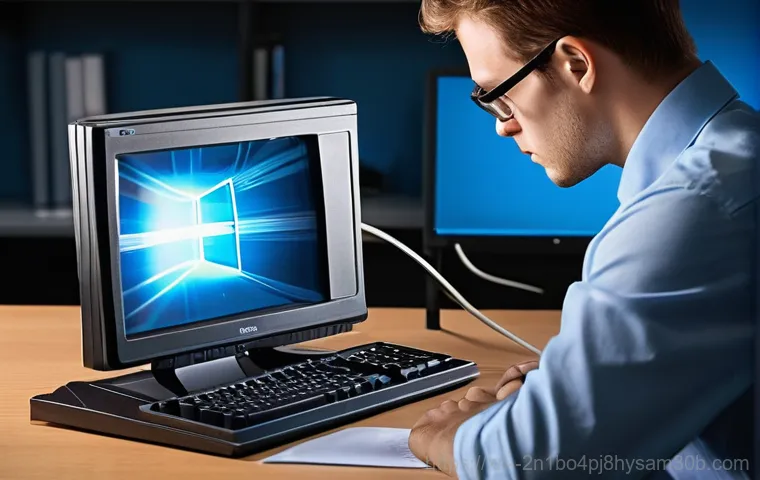 재동 CRITICAL_PROCESS_DIED - **Prompt: The Sudden Blue Screen**
    "A person (gender-neutral, wearing casual everyday clothes, f...