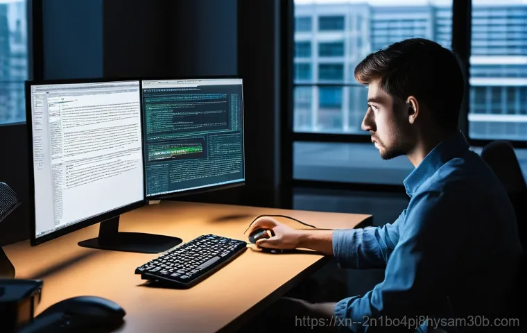 일직동 STATUS_SYSTEM_LICENSE_INVALID - **Prompt 1: The Frustrated User Encountering a System License Error**
    A person, appearing visibl...