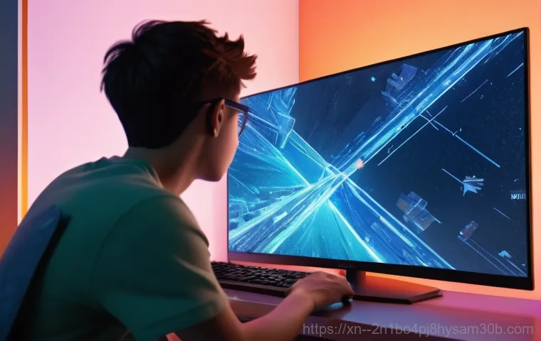 길동 STATUS_KERNEL_THREAD_INTERRUPTED - **A close-up, realistic shot of a developer's workstation at night, featuring a bright monitor displ...