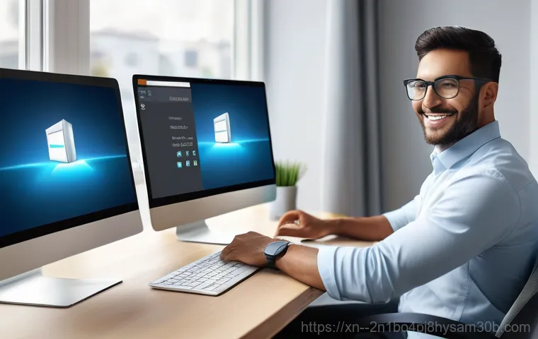 응암동 STATUS_KERNEL_INIT_FAILURE - An individual, appearing calm and focused, is seated at a desk, actively working on a laptop in a we...