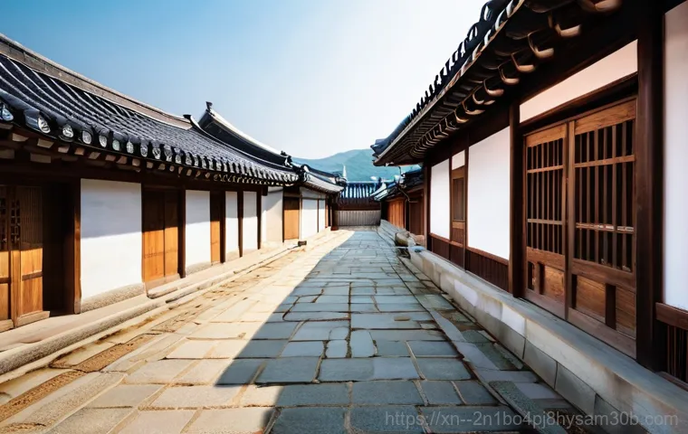 필운동 STATUS_INSUFFICIENT_RESOURCES - **Prompt:** A serene, picturesque view of a traditional Korean Hanok village in Pilun-dong, located ...