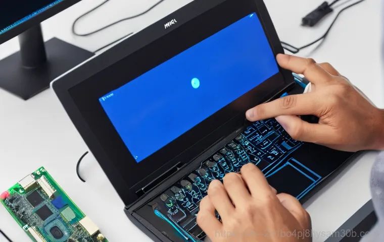 역동 PROCESS_HAS_LOCKED_PAGES - **Image Prompt 1: Blue Screen Panic**
    A realistic depiction of a young adult, with a visibly fru...