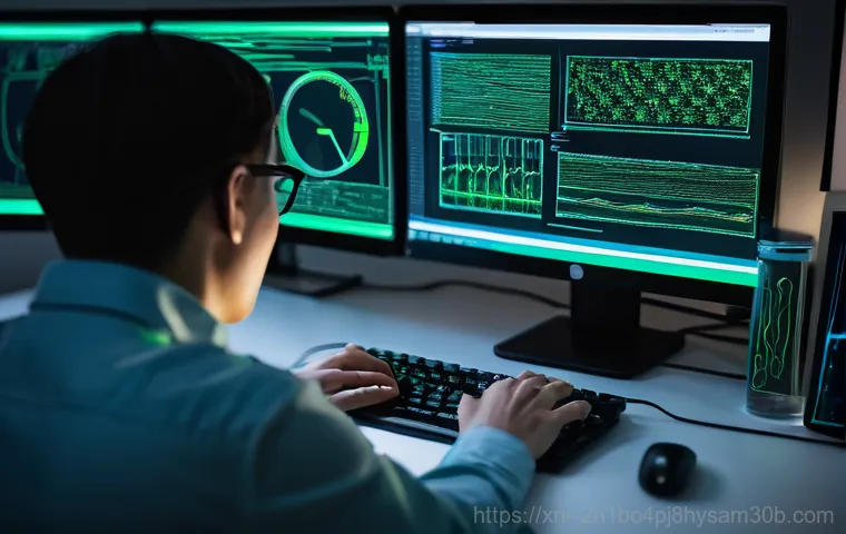 경기광주 STATUS_KERNEL_MODULE_INVALID - **Prompt:** A young adult (20s-30s), visibly frustrated and slightly bewildered, staring intensely a...