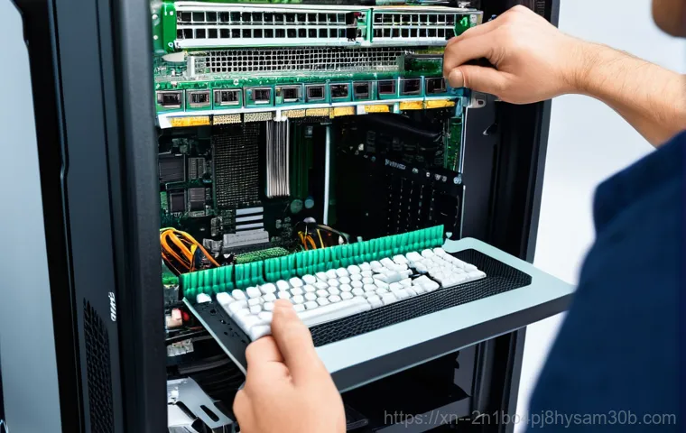 현저동 메모리조립 및 교체수리 - A young adult, male or female, sits at a desk, looking visibly frustrated at a computer monitor disp...