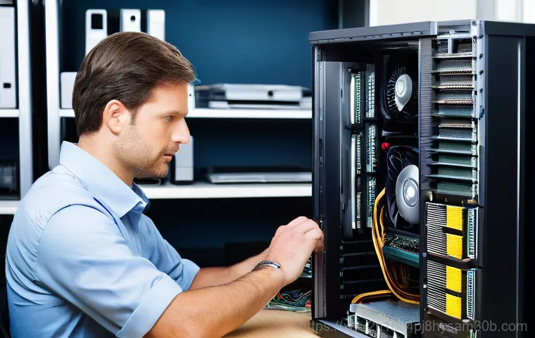 고양시 워크스테이션출장방문수리점 - **Workstation Breakdown: The Frustrated Professional**
    A professional, appearing to be in their ...