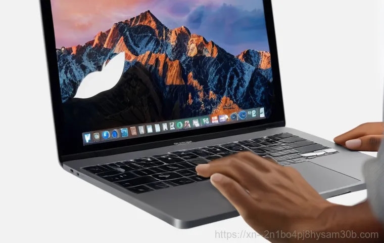 냉천동 macosX재설치 포맷  초기화 - **Image Prompt: Before and After MacBook Initialization**
    A split image or diptych showing the c...