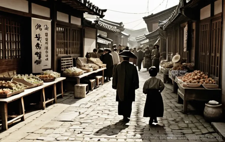 중앙동 STATUS_NO_MEMORY - **Prompt: Fading Echoes of Jungang-dong's Past**
    A painterly, ethereal scene of a traditional Ko...
