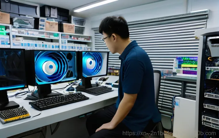 고양시 컴퓨터업그레이드 - A close-up, dynamic shot of a transparent desktop computer case showcasing cutting-edge internal com...