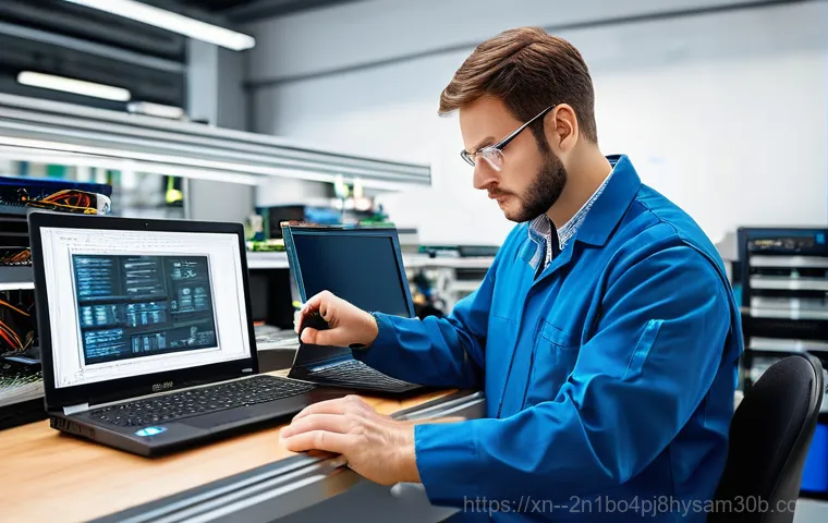 충무로 WIN32K_POWER_WATCHDOG_TIMEOUT - A person in their late twenties, wearing a comfortable hoodie, is intently focused on a desktop comp...
