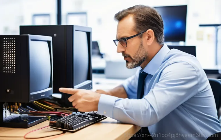 송파동 프로그램응답없음 - A close-up shot of gloved hands carefully installing a stick of RAM into a desktop computer motherbo...