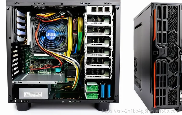 지축동 파워조립 및 교체수리 - **A close-up, professional shot of a skilled computer technician (gender-neutral, wearing a clean wo...