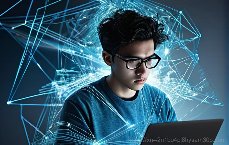원문동 STATUS_INVALID_LOCK_SEQUENCE - A vibrant, dynamic illustration depicting a young adult, possibly a student or a remote worker, focu...