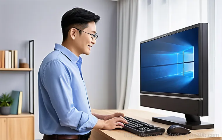용문동 중고컴퓨터 pc 출장판매설치 - **Prompt 1: Yongmundong Smart Saver's Workspace**
    A bright and modern home office setup in a coz...