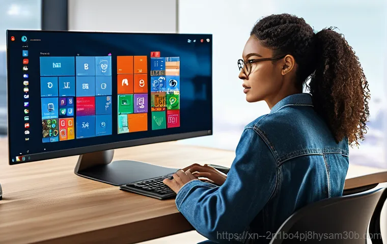 우장산 출장방문윈도우 windows 설치 - A professional computer repair technician, male or female, wearing a neat uniform, is focused on rep...