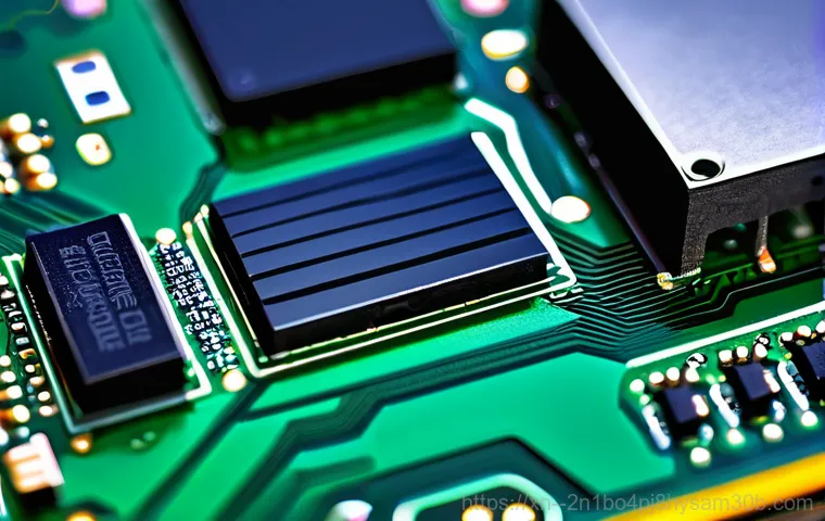 명동 SSD조립 및 교체수리 - A close-up shot of a skilled computer technician (30s-40s, male or female, wearing a professional, c...