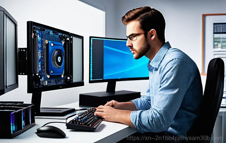 홍은동 HAL_INITIALIZATION_FAILED - **Prompt 1: Unexpected Error Display**
    A young adult, looking visibly frustrated and surprised, ...