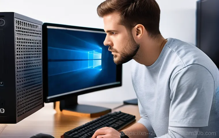 답십리동 WIN32K_POWER_WATCHDOG_TIMEOUT - **Prompt:** A young adult, either male or female, sitting at a modern desk in a well-lit home office...