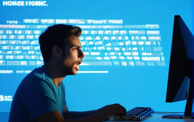 흑석동 DRIVER_CAUSED_SYSTEM_CRASH - **Image Prompt 1: The Sudden Blue Screen Panic**
    A close-up of a person, appearing startled and ...