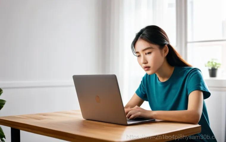 정동 STATUS_INVALID_CALLER - **Prompt 1: Initial Frustration with a Web Error**
    A young Korean female blog influencer, in her...