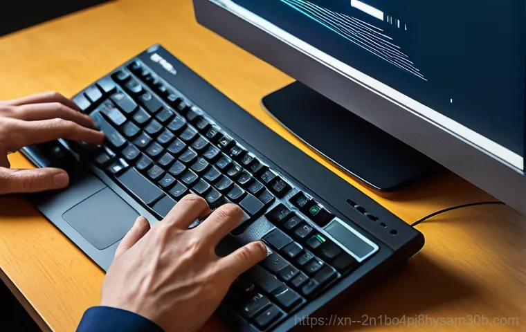 권농동 STATUS_INVALID_THREAD - **Prompt:** A wide shot of a home office scene at dusk. A person in their late 20s, dressed in comfo...