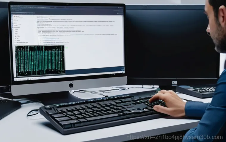 청운효자동 STATUS_SYSTEM_FILE_MISSING - **Prompt 1: Critical System File Error and User Stress**
    "A person in their late 20s or early 30...