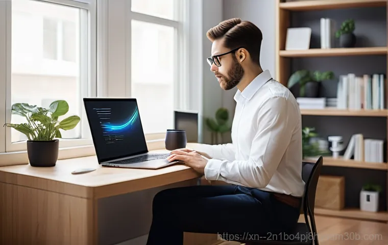 동작구 DEVICE_DRIVER_MISMATCH - **Prompt:** A knowledgeable male tech enthusiast, in his early 30s, stands confidently in a futurist...
