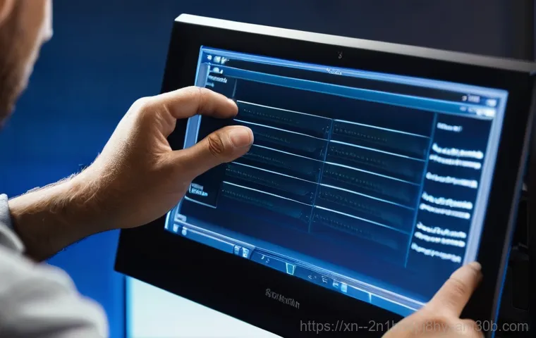 은천동 BUGCODE_USB_DRIVER - **Prompt:** A person, appearing frustrated yet determined, stares at a computer monitor displaying a...