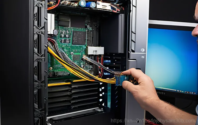 창신동 a disk read error occurred - **Prompt 1: The Dreaded Screen of Error**
    A person, appearing visibly frustrated and slightly an...