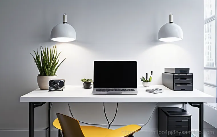 개봉동 케이블연결확인 - **Prompt: Home Internet Connection Check and Cable Types**
    An adult, casually dressed, is kneeli...