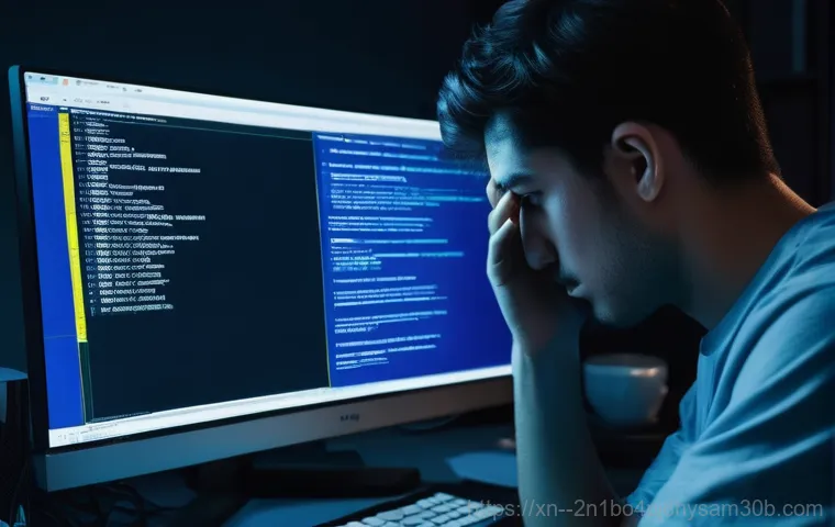 성북동 STATUS_DATATYPE_MISALIGNMENT - Image Prompt 1: The Frustration of a Blue Screen**