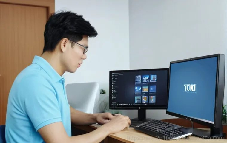 통인동 악성코드 바이러스 - **Prompt 1: Frustrated user with a slow computer and pop-ups**
    A shot of a young adult, appearin...