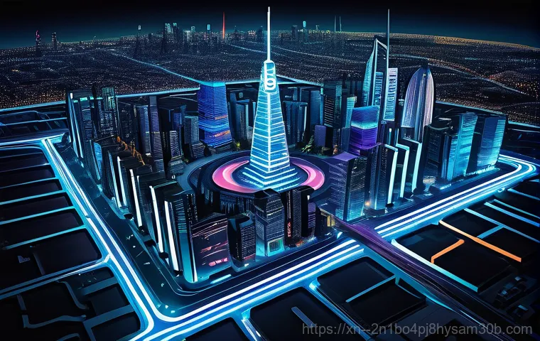 신길동 STATUS_KERNEL_MODULE_NOT_FOUND - Image Prompt 1: The Operating System as a Futuristic City with Kernel Modules**