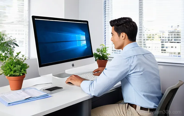 궁동 STATUS_STACK_UNDERFLOW - **Prompt:** A focused individual, wearing a neat casual sweater and trousers, is seated at a well-li...
