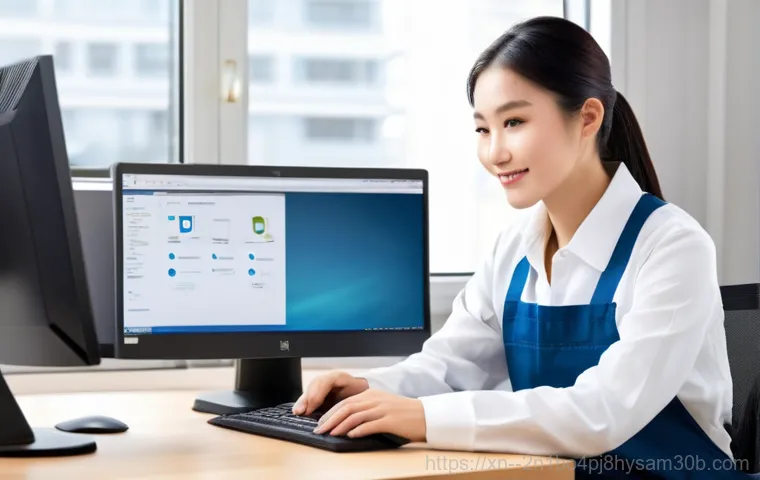 신촌동 조립컴퓨터 pc 출장판매설치 - **Image Prompt 1:** A highly skilled, young male PC technician, dressed in a professional, branded p...