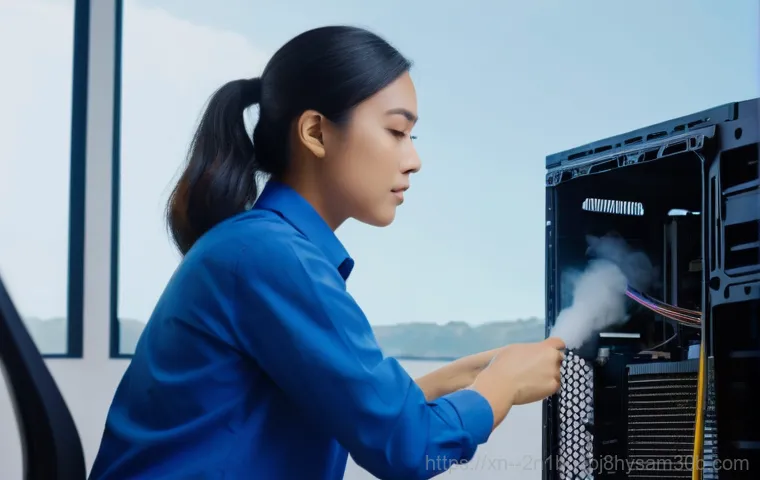 내곡동 PAGE_FAULT_IN_NONPAGED_AREA - A person, gender-neutral, is intensely focused on a computer screen that shows either a blue screen ...