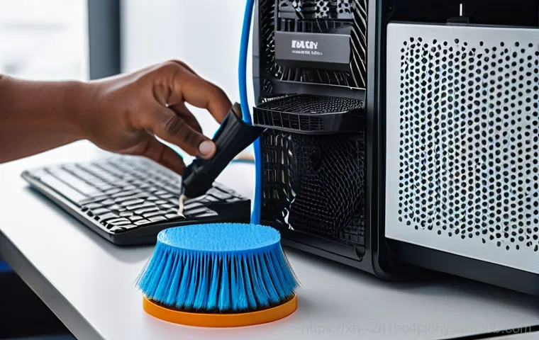 면목동 HARDWARE_FAILURE - **Prompt 2: PC Boot Failure Panic**
    "A person in their mid-30s, wearing a cozy but modest sweate...