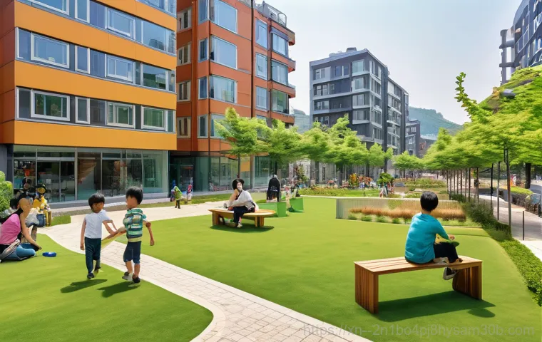 이문동 STATUS_FLOAT_OVERFLOW - **Urban Transformation of Imun-dong: Past Meets Future.**
    A dynamic, wide-angle shot capturing t...
