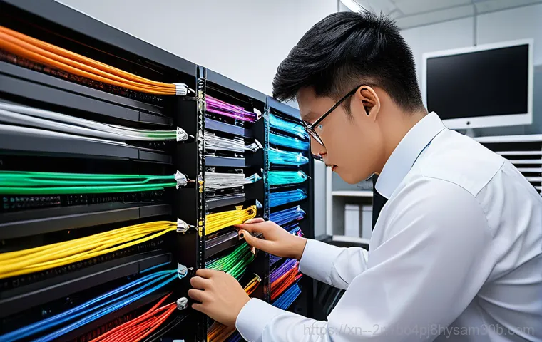 서림동 케이블연결확인 - A close-up shot of a person's hands carefully inspecting a white USB-C charging cable for an S22 Ult...