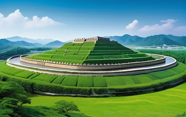 풍납동 STATUS_INVALID_PAGE - Image Prompt 1: Ancient Grandeur of Pungnap Toseong**