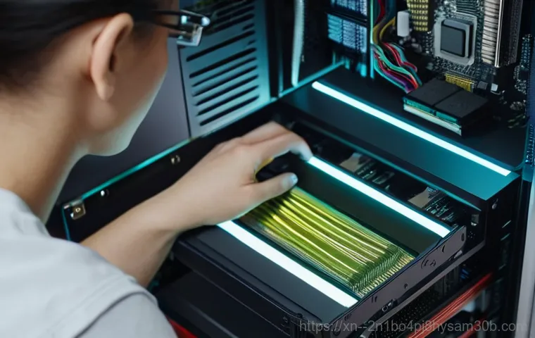 중대동 SESSION5_INITIALIZATION_FAILED - A frustrated individual, a young adult of diverse background, sits in front of a modern computer des...