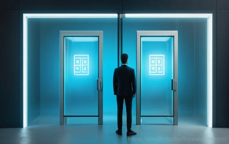 냉천동 STATUS_IMAGE_ACCESS_DENIED - A young professional, appearing slightly frustrated yet focused, sits in a modern home office with a...