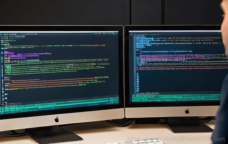 구의동 STATUS_MODULE_NOT_FOUND - A frustrated software developer, late at night, sits in a dimly lit home office. The glow of a large...