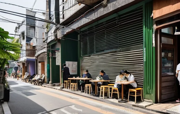 충무로 STATUS_DEVICE_OFFLINE - **Prompt:** A vibrant, nostalgic street scene in Chungmuro, Seoul, during its golden age in the 1960...
