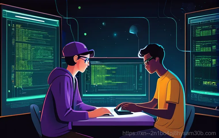 보문동 STATUS_KERNEL_PERMISSION_DENIED - **Prompt:** A male developer, mid-30s, is looking intently at his laptop screen, which displays a WS...