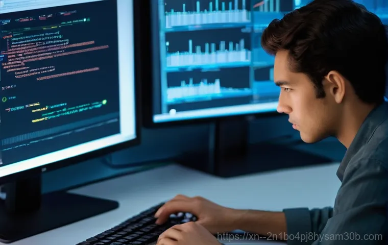 세곡동 SOFTWARE_EXCEPTION - **Prompt 1: Frustration with a Sudden Computer Glitch**
    "A person, visibly stressed and slightly...