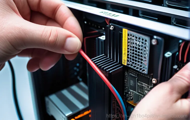 하계동 bootdevice - A person, looking slightly frustrated but determined, is sitting in front of a desktop computer. The...