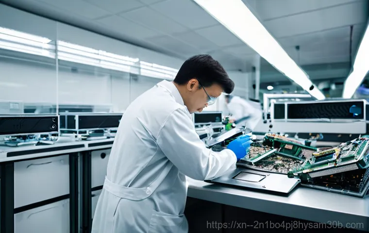 장교동 파일서버출장방문수리점 - **Prompt 1: Expert On-site Server Repair in a Modern Office**
    A professional IT technician, wear...